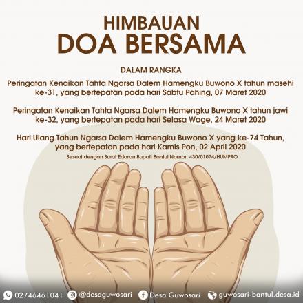 Himbauan Doa Bersama